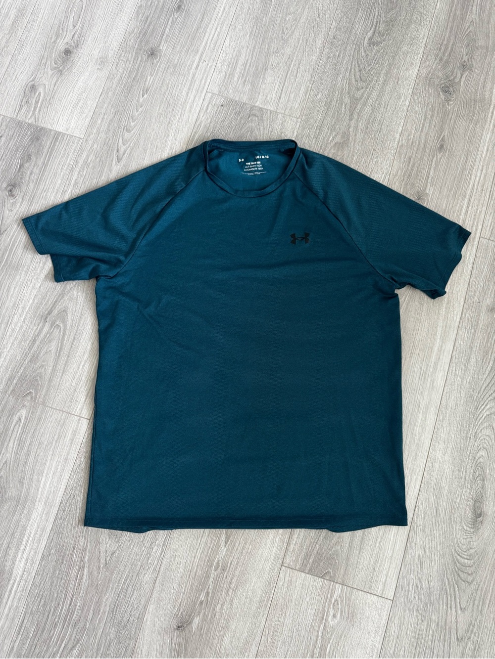 Under Armour Tech Tee Men’s Large - Teal Performance Athletic Shirt